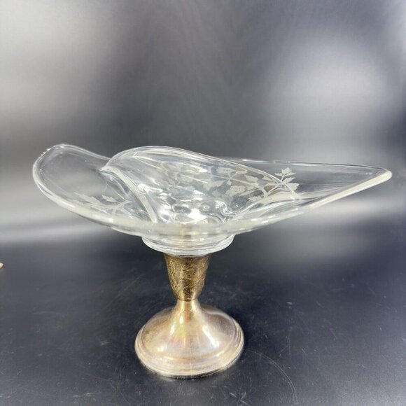 1950 VIKING Dish Pedestal EMPIRE STERLING SILVER Weighted Manganese 365nm UV - Picture 13 of 16